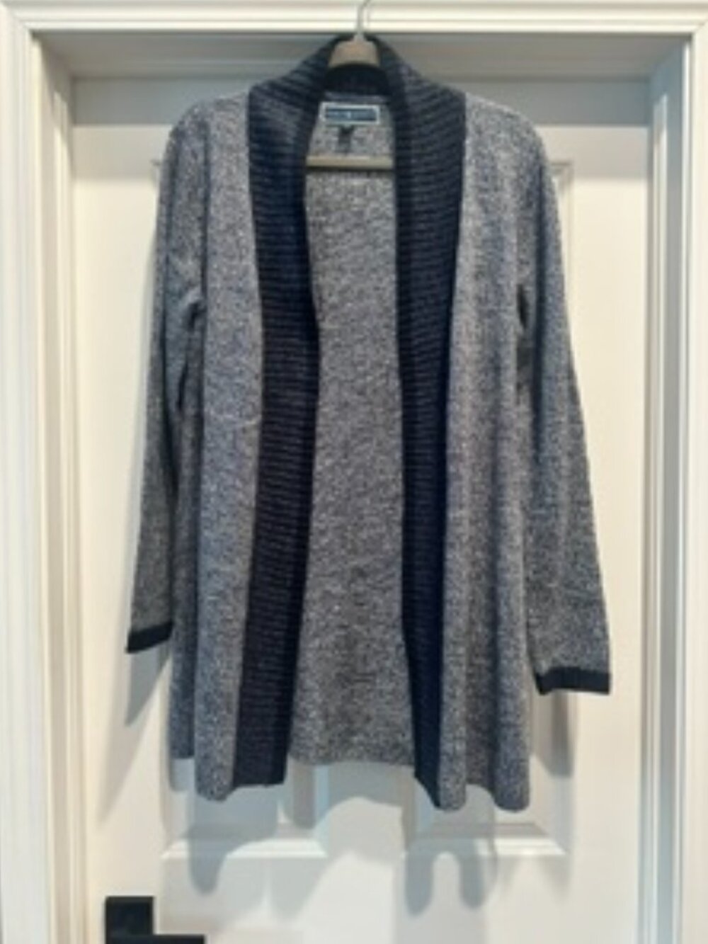 Karen Scott Blue long Cardigan sweater size M